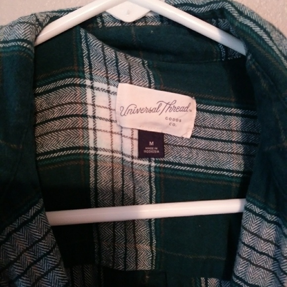 Universal Thread Plaid Flannel Button Down Shirt - Picture 3 of 3